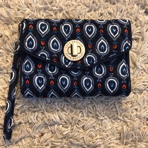 Vera Bradley paisley print wristlet/wallet.
